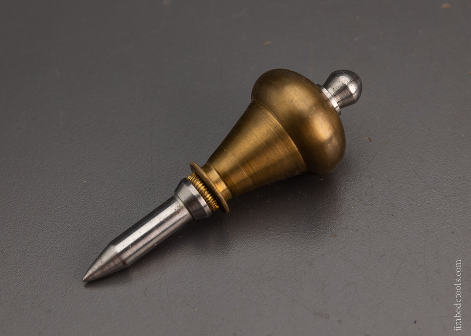 Fancy Brass & Steel Plumb Bob 3 1/2 Inch - 105133