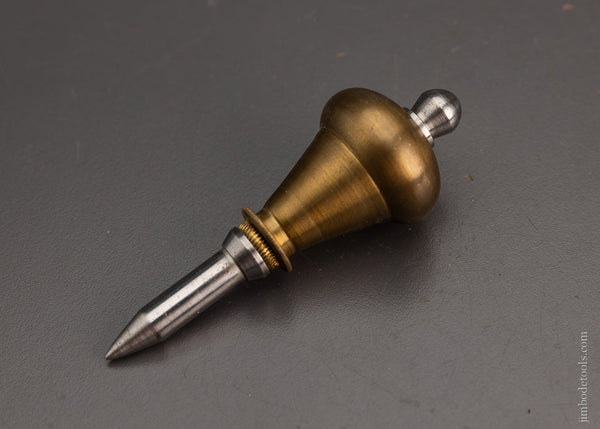 Fancy Brass & Steel Plumb Bob 3 1/2 Inch - 105133