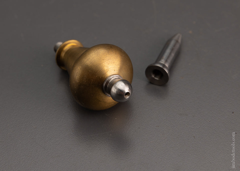 Fancy Brass & Steel Plumb Bob 3 1/2 Inch - 105133
