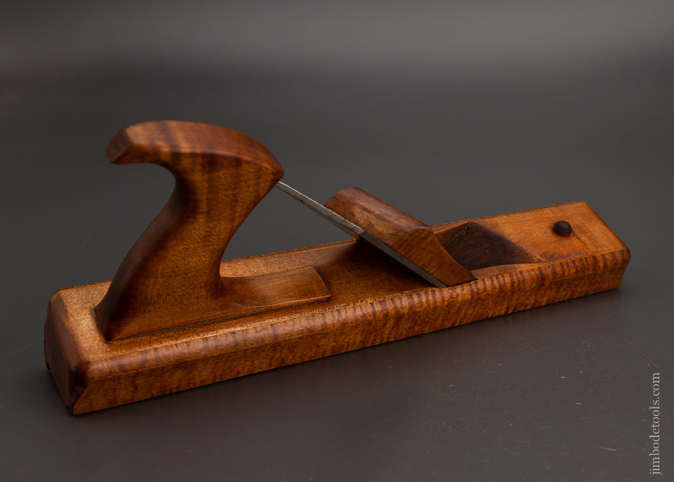 Mint Unused LEON ROBBINS Right-Handed Tiger Maple Panel Raiser Plane - 105148