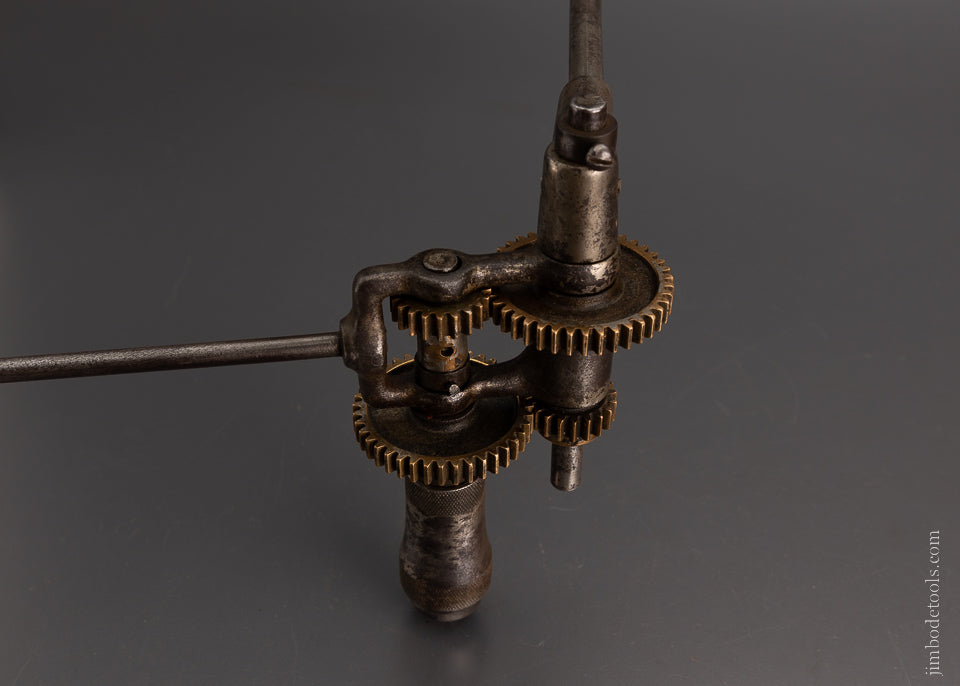 Rare MORRISON PATENT 1898 Multi-Speed Geared Bit Brace - 105151