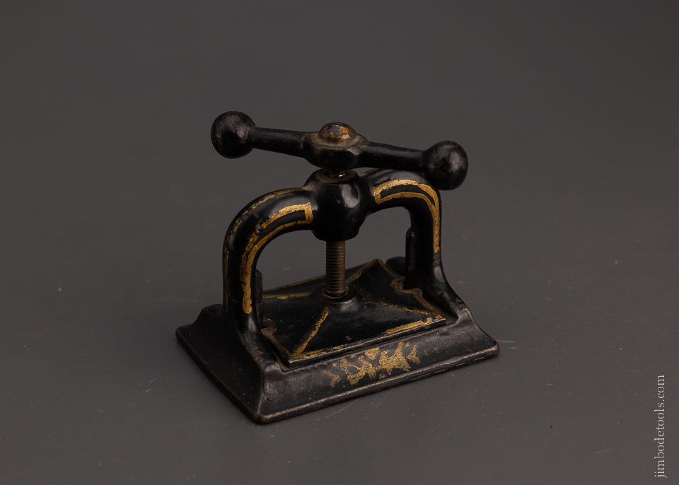 Rare Salesman’s Sample Iron Book Press in Original Paint - 105152