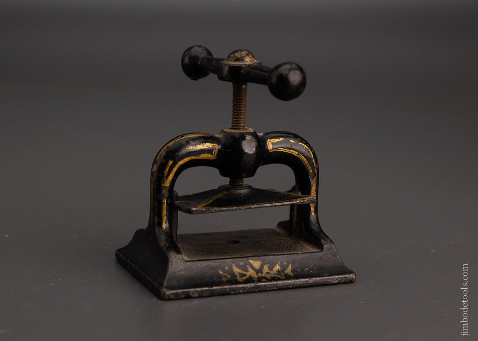 Rare Salesman’s Sample Iron Book Press in Original Paint - 105152