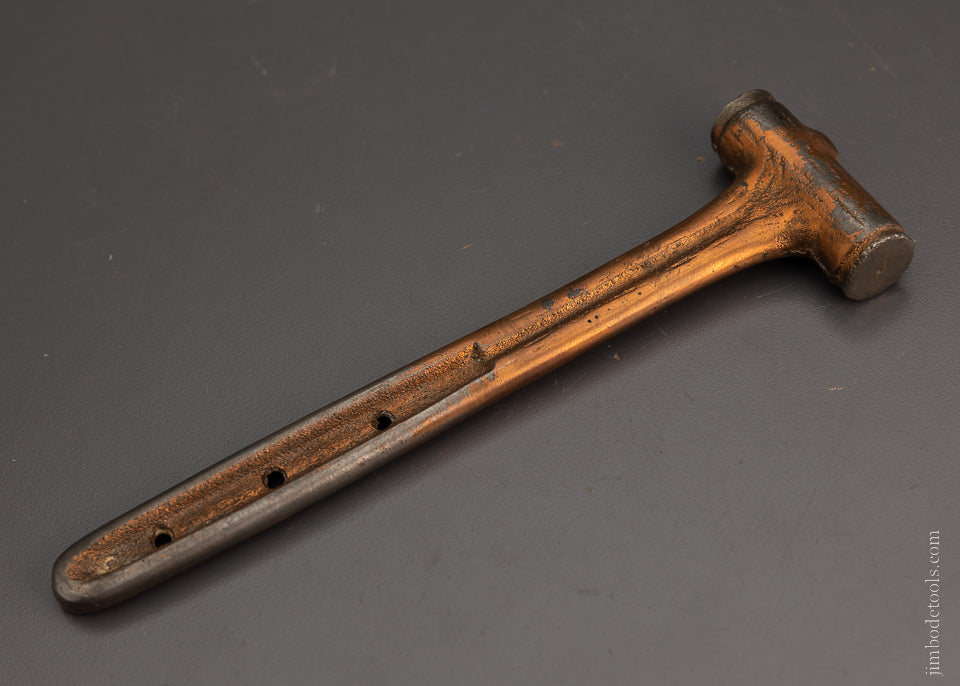 Copper Washed Log Head Figural Hammer - 105155