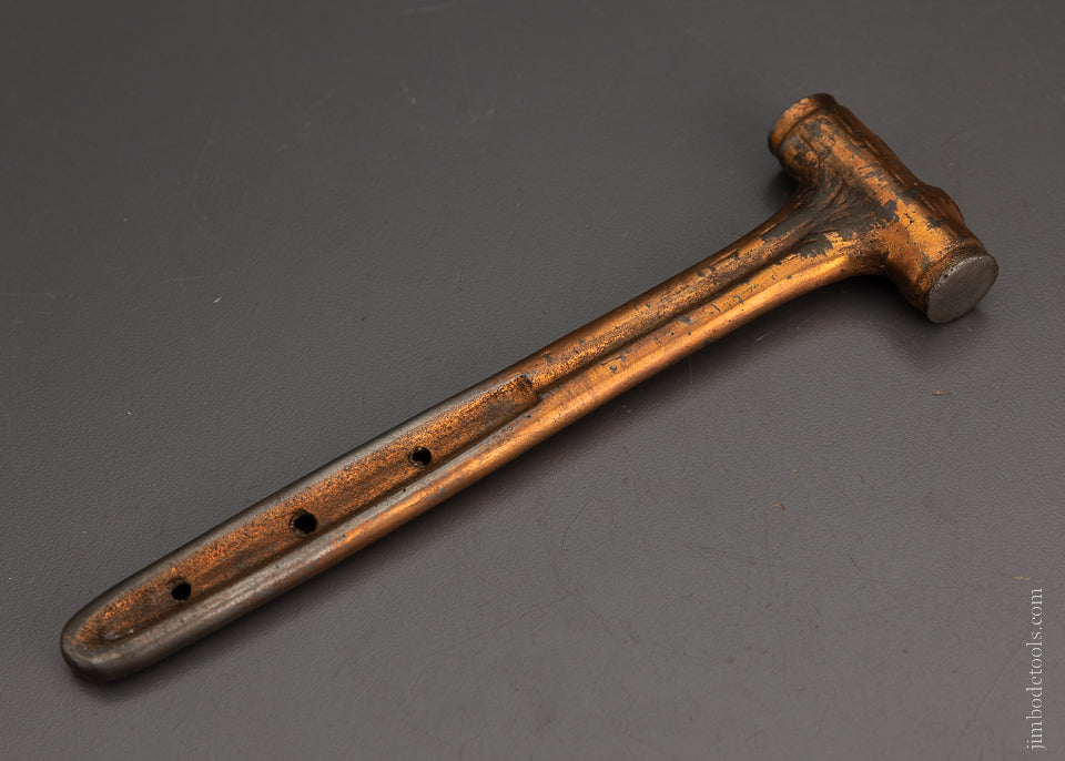 Copper Washed Log Head Figural Hammer - 105155