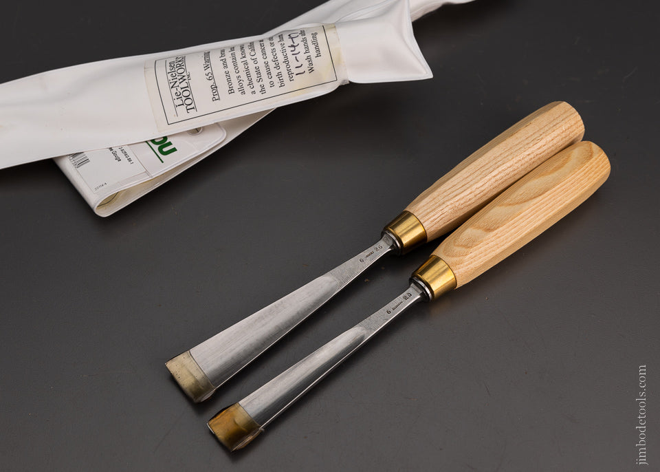 LIE NIELSEN No. 6 Sweep Gouges 20mm & 26mm - 105158 – Jim Bode Tools