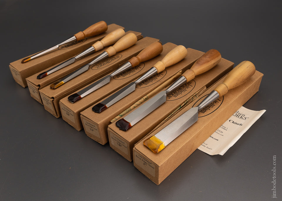 Dead Mint in Box LIE NIELSEN Bevel Edge 7 Piece Chisel Set - 105163