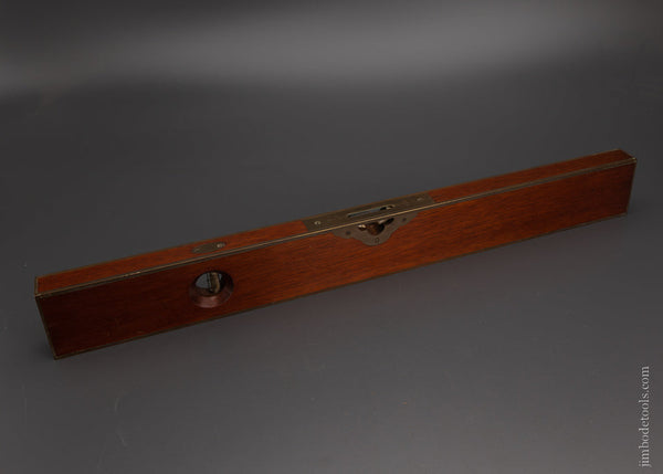 Premium Stunning STRATTON BROS. No. 1 Full Bound Mahogany Level 28 Inch - 105166