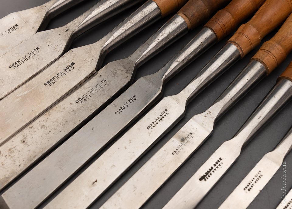 New Old Stock CHARLES BUCK Set of 13 Firmer Chisels - 105183