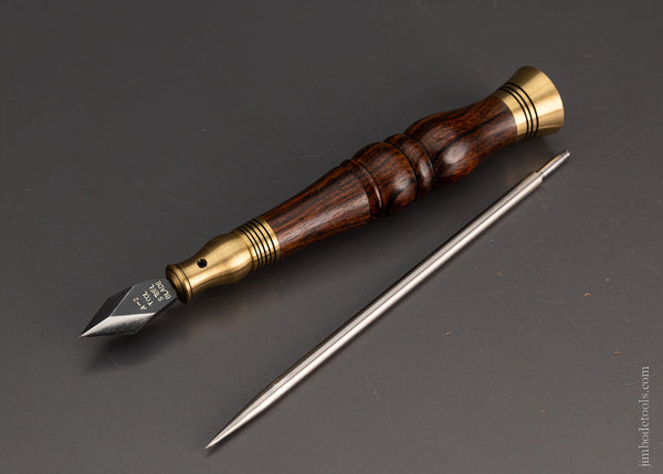 Astonishing ROSEWOOD Marking Knife & Awl Combination - 105226