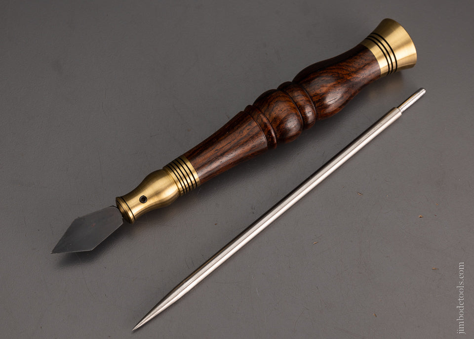 Astonishing ROSEWOOD Marking Knife & Awl Combination - 105226
