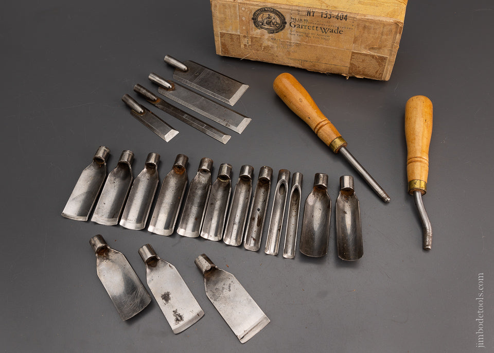 Rare & Fine ADAMS & NELSON CO. Pattern Maker’s Chisel & Gouge Set - 10 ...