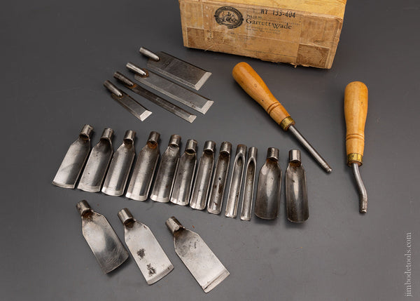 Rare & Fine ADAMS & NELSON CO. Pattern Maker’s Chisel & Gouge Set - 105234