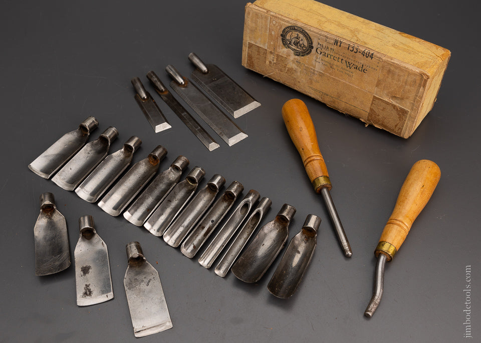 Rare & Fine ADAMS & NELSON CO. Pattern Maker’s Chisel & Gouge Set - 105234