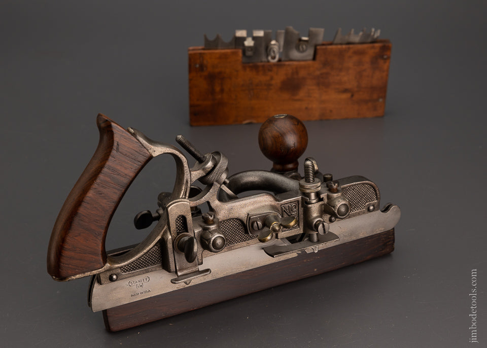 Excellent User STANLEY No. 45 Combination Plane with 19 Cutters & 3 Stops - 105262