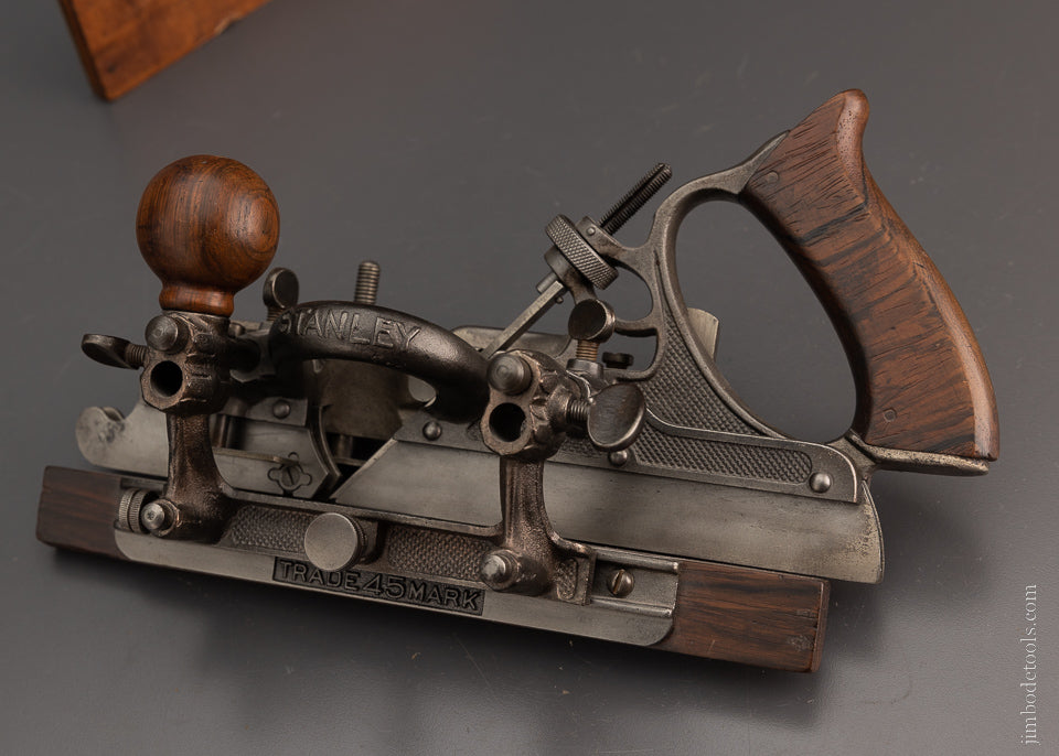 Excellent User STANLEY No. 45 Combination Plane with 19 Cutters & 3 Stops - 105262