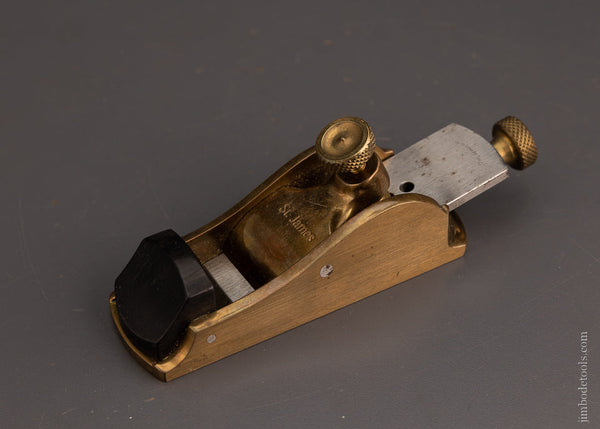 ST. JAMES BAY TOOL CO. Gunmetal & Ebony No. A-31 Thumb Plane - 105274