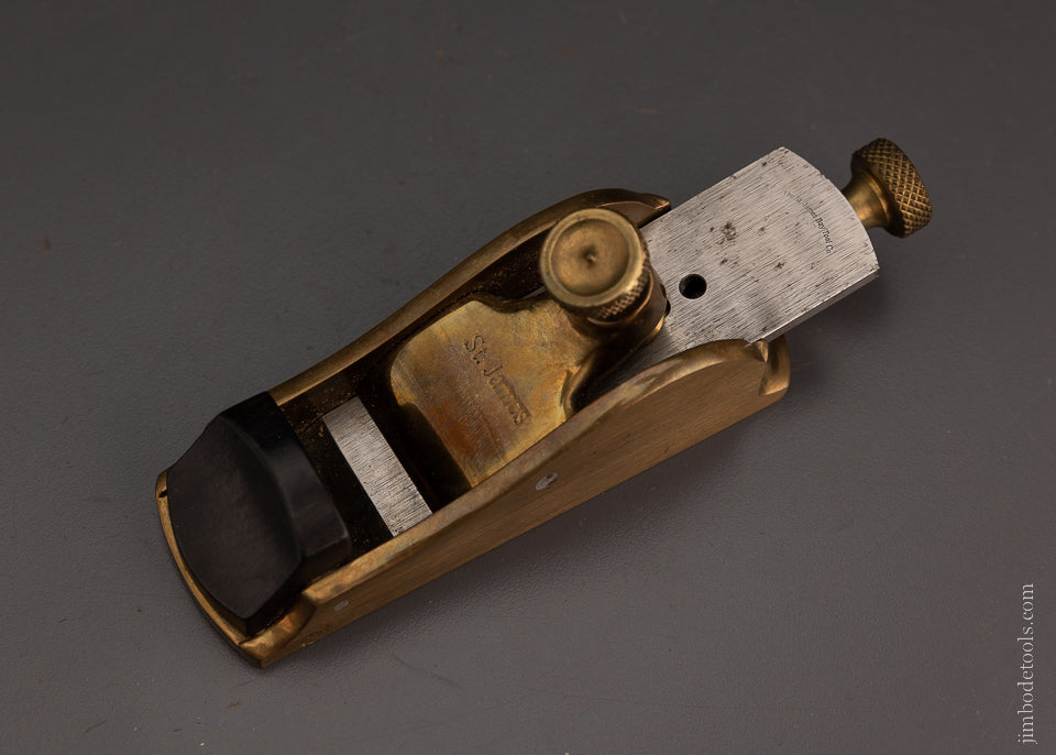 ST. JAMES BAY TOOL CO. Gunmetal & Ebony No. A-31 Thumb Plane - 105274