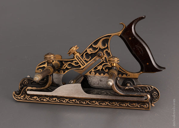 TYPE ONE Gunmetal STANLEY MILLERS PATENT Plow Plane - 105300