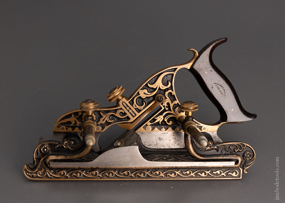 TYPE ONE Gunmetal STANLEY MILLERS PATENT Plow Plane - 105300