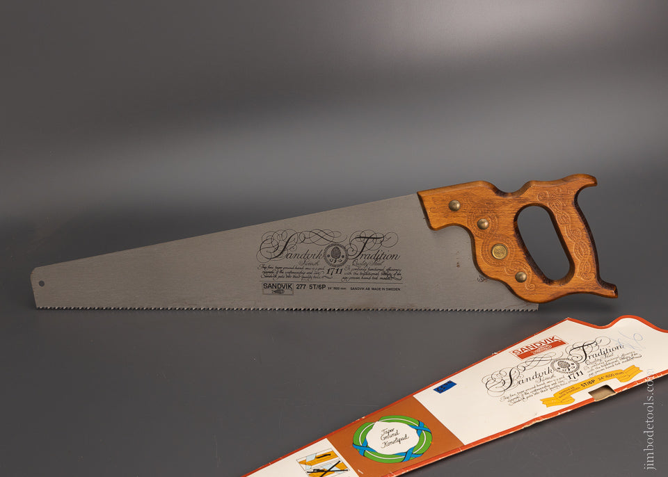 SANDVIK No. 277 Hand Saw Mint Unused - 105367
