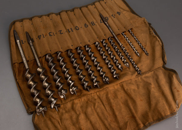 Perfect Complete Set of 13 RUSSELL JENNINGS Bits Original Canvas Roll - 105382