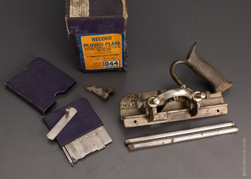 100% Complete RECORD No. 044 Plough Plane in Original Box - 105391