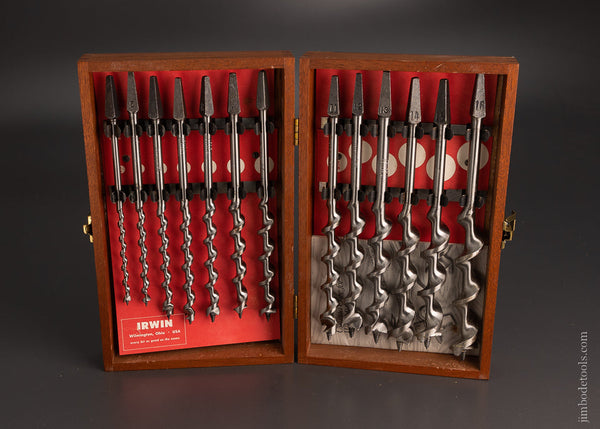 Complete Set of 13 IRWIN Auger Bits MINT & UNUSED! in Original Box - 105397