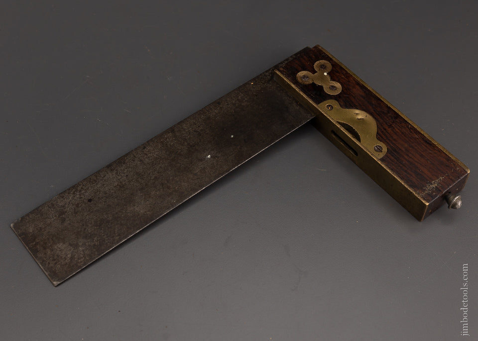 DISSTON & MORSS Rosewood Try Square with Level & Scribe - 105432