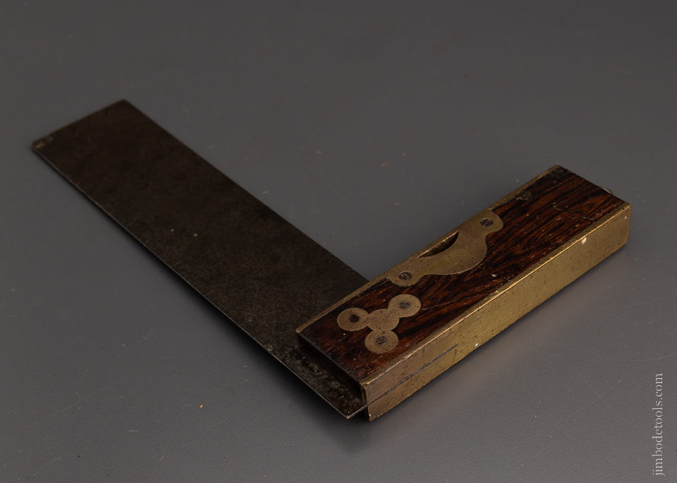 DISSTON & MORSS Rosewood Try Square with Level & Scribe - 105432
