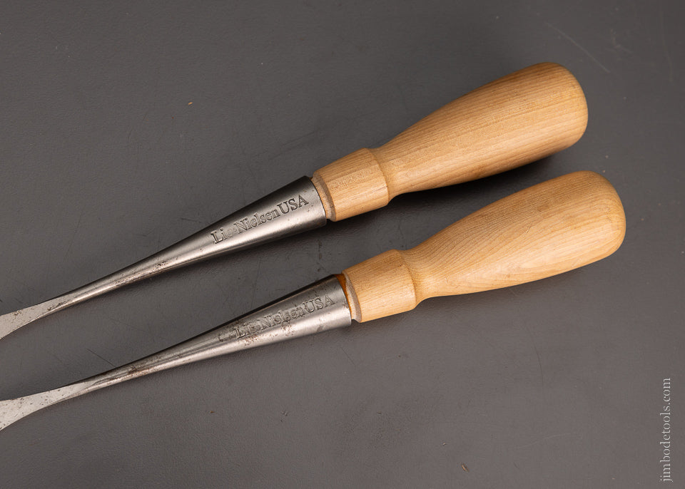 LIE NIELSEN 3/8 & 1/2 Inch Fish Tail Chisels - 105436
