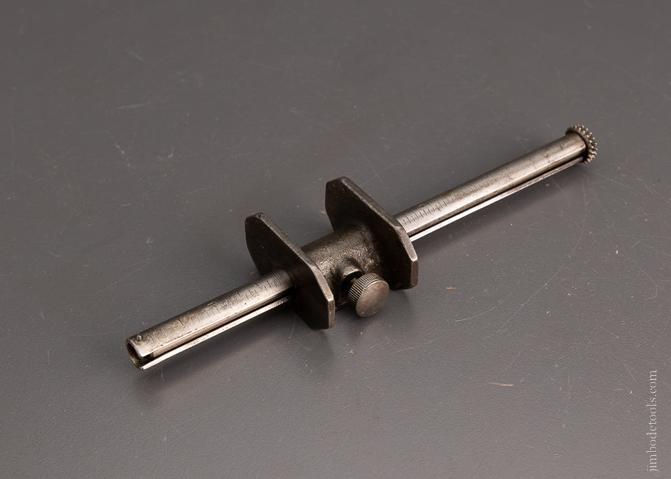 Rare NICHOLLS PATENT Double Toothed Pizza Wheel Marking Gauge - 105439