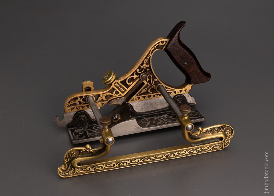 Phenomenal STANLEY MILLERS PATENT No. 42 Gunmetal Plow Plane - 105476