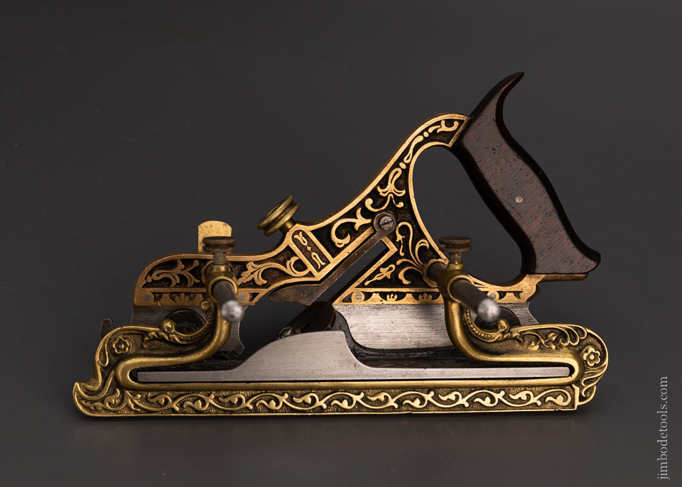 Phenomenal STANLEY MILLERS PATENT No. 42 Gunmetal Plow Plane - 105476