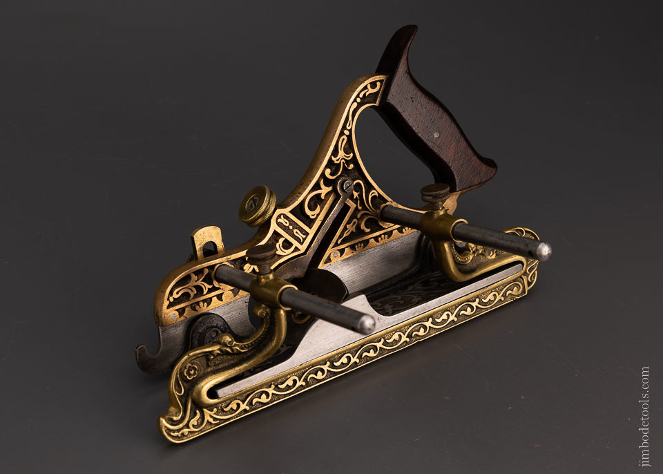 Phenomenal STANLEY MILLERS PATENT No. 42 Gunmetal Plow Plane - 105476