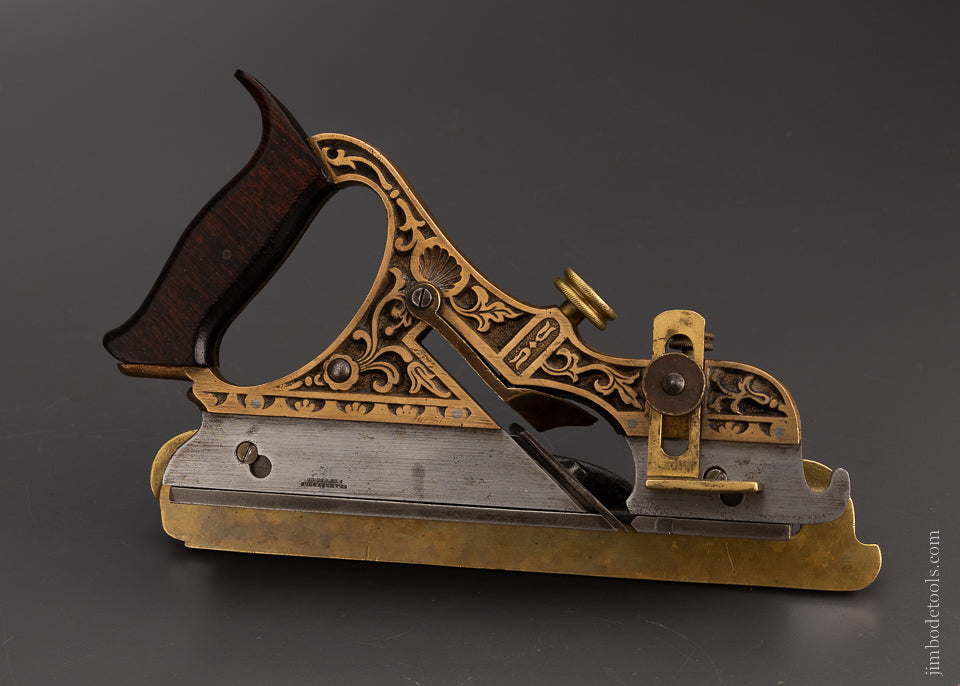 Phenomenal STANLEY MILLERS PATENT No. 42 Gunmetal Plow Plane - 105476