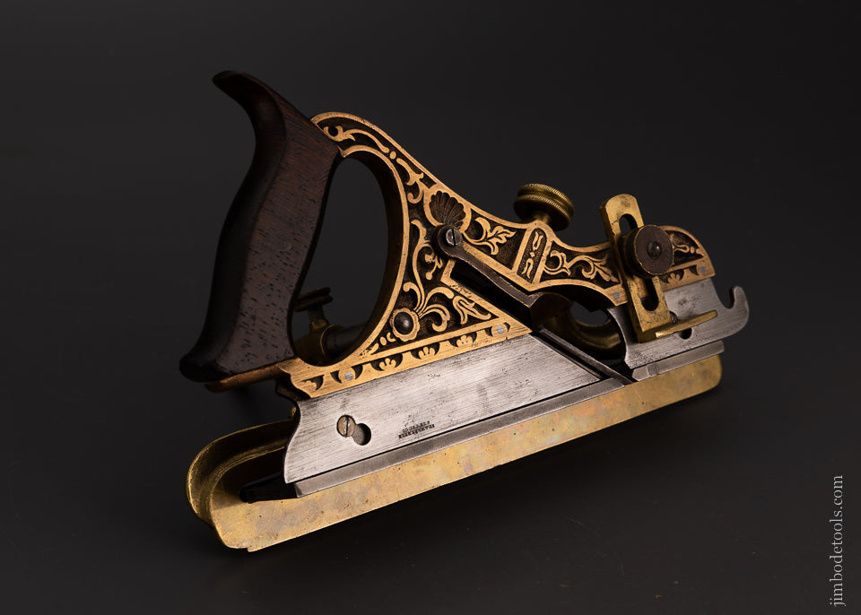 Phenomenal STANLEY MILLERS PATENT No. 42 Gunmetal Plow Plane - 105476