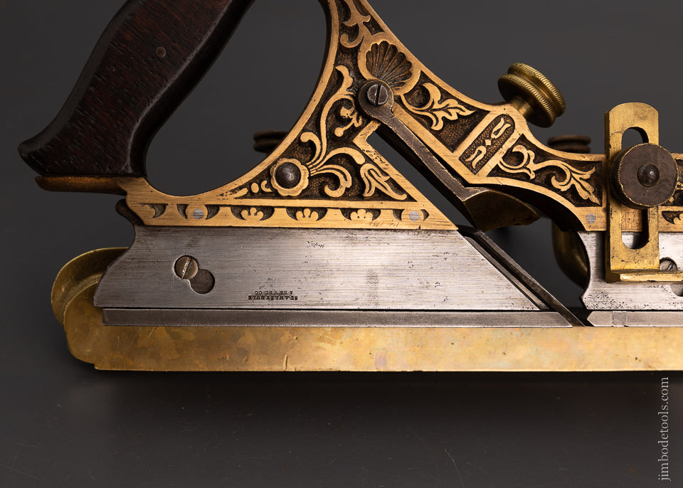 Phenomenal STANLEY MILLERS PATENT No. 42 Gunmetal Plow Plane - 105476