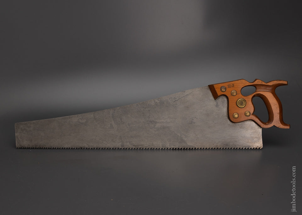 Near New Old Stock DISSTON D-8 Thumbhole Hand Saw - 105523