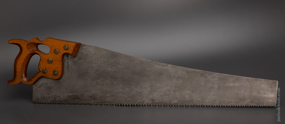 Near New Old Stock DISSTON D-8 Thumbhole Hand Saw - 105523