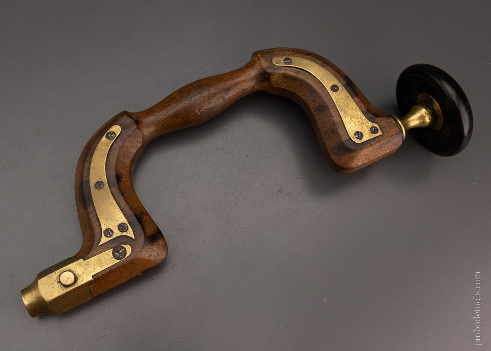 English Plated Brace with Ebony Head - 105528