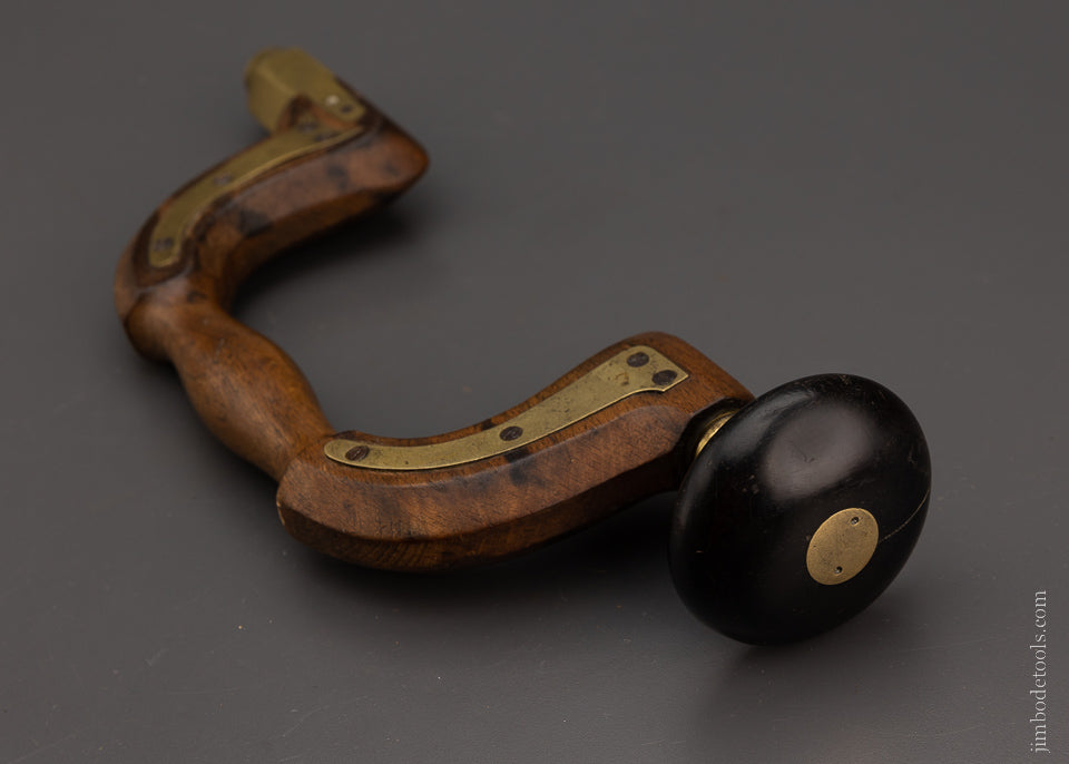 English Plated Brace with Ebony Head - 105528