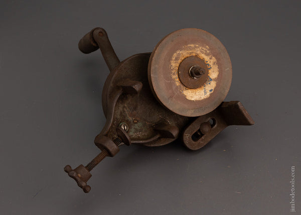Hand Cranked Grinder with Tool Rest & 4 Inch Wheel - 105530