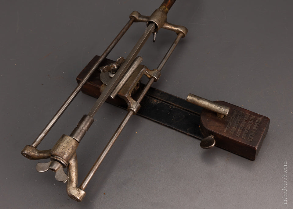 Complete WILSON PATENTED Saw Filer with Box of New Simonds Saw Files - 105533