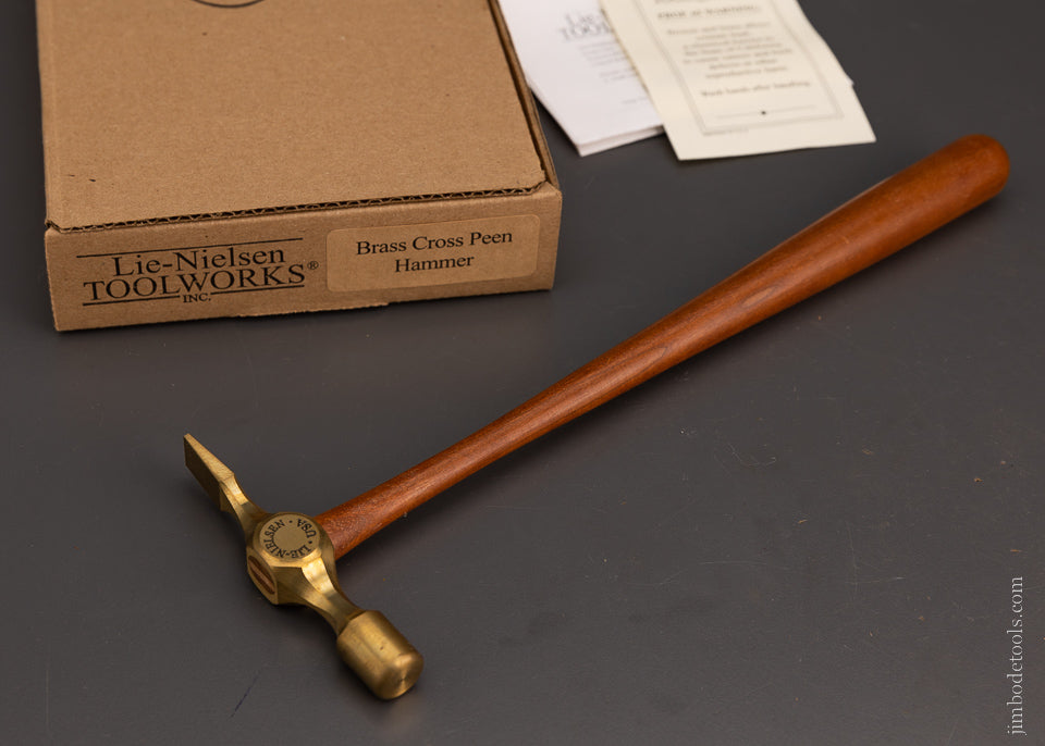 LIE NIELSEN Brass Cross Peen Hammer Mint in Box Out of Stock @ Lie Nielsen - 105560