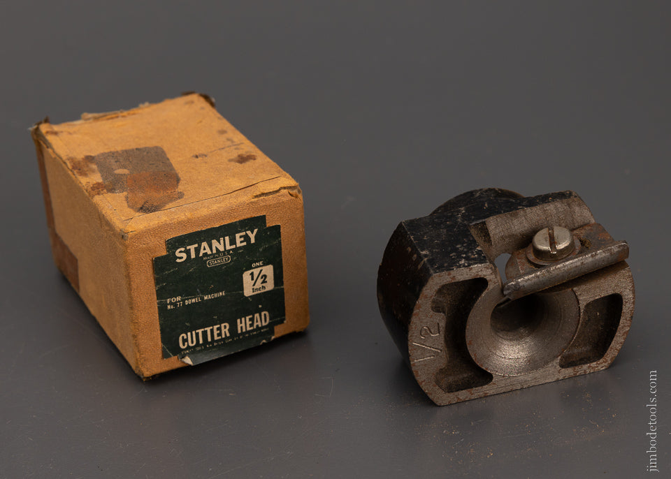 1/2 Inch STANLEY Cutter Head for Dowelling Machine Mint in Box - 105568