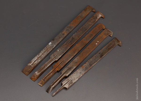 IBBOTSON No. 1, 4, 5, 6, 8 Plow Plane Irons - 105573