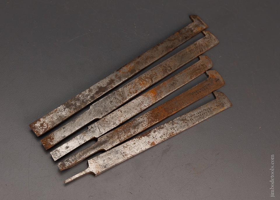 IBBOTSON No. 1, 4, 5, 6, 8 Plow Plane Irons - 105573