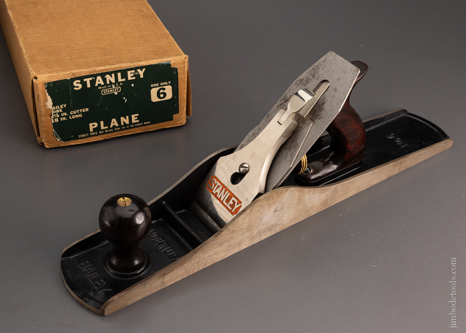 STANLEY No. 6 Fore Plane Type 16 ca. 1935-41 MINT in Original Box - 105699