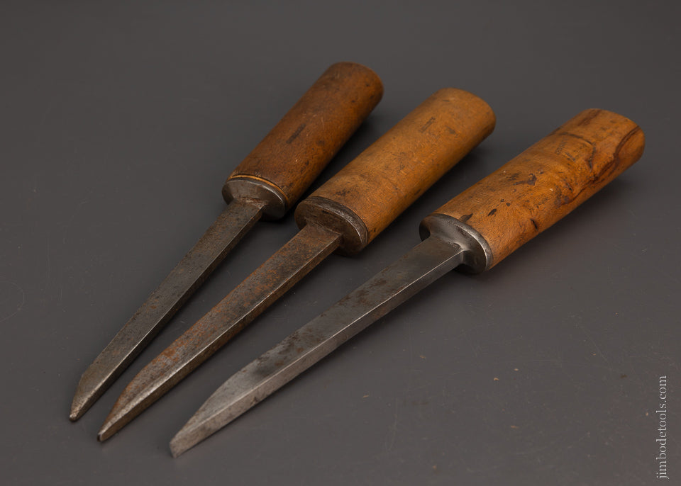 Set of 3 WARD Pig Sticker Mortise Chisels - 105715